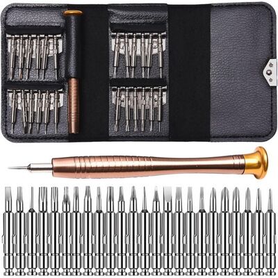 OEM Juego De 25 Destornilladores De Precisión Para Gafas Y Gafas De Sol: Destornilladores Mini Torx Y De Punta Plana OEM Juego De 25 Destornilladores De Precisión Para Gafas Y Gafas De Sol: Destornilladores Mini Torx Y De Punta Plana