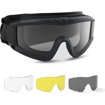 OEM Gafas De Seguridad Tácticas Militares Con 3 Lentes Intercambiables, Protección Uv400, Gafas De Tiro Antivaho, Gafas Para Actividades Al Aire Libre Como Deportes, Caza, Ciclismo Y Paintball, Color Negr OEM Gafas De Seguridad Tácticas Militares Con 3 Lentes Intercambiables, Protección Uv400, Gafas De Tiro Antivaho, Gafas Para Actividades Al Aire Libre Como Deportes, Caza, Ciclismo Y Paintball, Color Negr