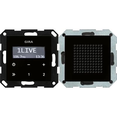 Gira 228005 - Radio empotrado compacto con 2 memorias Gira 228005 - Radio empotrado compacto con 2 memorias
