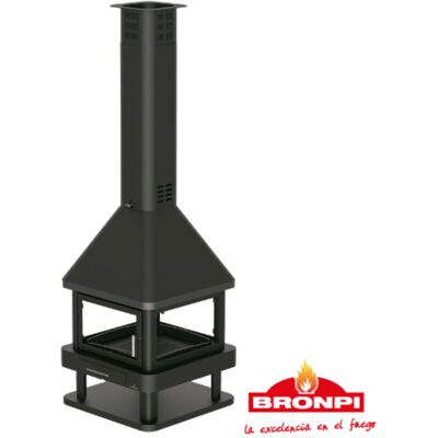 Bronpi Huelva - Chimenea - Metálica con 4 caras, 16 kW Bronpi Huelva - Chimenea - Metálica con 4 caras, 16 kW