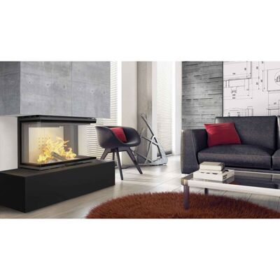 Azura Home Design - Inserto Para Chimenea De Leña 3 Lados Acristalados Y Puerta De Guillotina 7 Kw Nolwenn Azura Home Design - Inserto Para Chimenea De Leña 3 Lados Acristalados Y Puerta De Guillotina 7 Kw Nolwenn