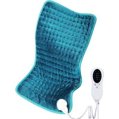JUSCH Manta Eléctrica, 60 W, 60 X 30 Cm, 100-240 V, 50-60 Hz, 6 Ajustes De Temperatura, Azul JUSCH Manta Eléctrica, 60 W, 60 X 30 Cm, 100-240 V, 50-60 Hz, 6 Ajustes De Temperatura, Azul