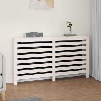 Vidaxl Cubierta De Radiador Madera Maciza De Pino Blanco 153x19x84 Cm Vidaxl Cubierta De Radiador Madera Maciza De Pino Blanco 153x19x84 Cm