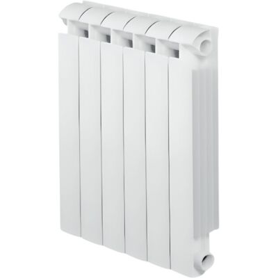 Global - Radiador De Calefacción Central De 6 Elementos Klass 800 De Aluminio Fundido Blanco 942w Global - Radiador De Calefacción Central De 6 Elementos Klass 800 De Aluminio Fundido Blanco 942w