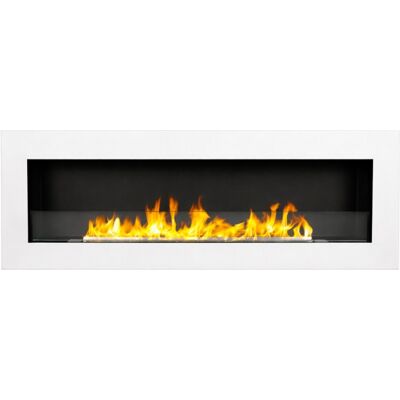 Chimenea De Bioetanol Empotrable O Mural, 120x40 Cm, Con Cristal Templado Y Quemador De Acero Inoxidable De 3 Kw - Divina Fire Chimenea De Bioetanol Empotrable O Mural, 120x40 Cm, Con Cristal Templado Y Quemador De Acero Inoxidable De 3 Kw - Divina Fire