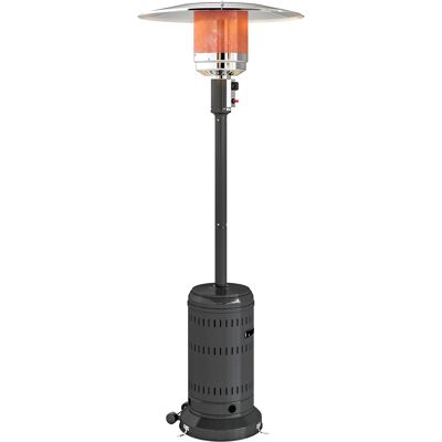 JHY DESIGN Riscaldatore Da Esterno Per Patio, Riscaldatore A Gas Portatile Da 11 Kw Con Impostazioni Di Calore Regolabili, 82x82x223 Cm, Nero JHY DESIGN Riscaldatore Da Esterno Per Patio, Riscaldatore A Gas Portatile Da 11 Kw Con Impostazioni Di Calore Regolabili, 82x82x223 Cm, Nero