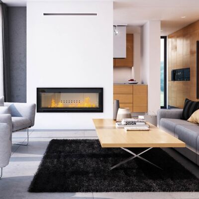 AZURA HOME DESIGN Inserto para Chimenea de Leña con Puerta Guillotina 21 kW - Inserto para Chimenea AZURA HOME DESIGN Inserto para Chimenea de Leña con Puerta Guillotina 21 kW - Inserto para Chimenea