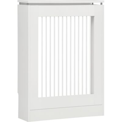 JHY DESIGN Cubierta Moderna Para Radiador De Mdf Pintado Con Estante Superior, Ideal Para Salón O Dormitorio, 60 X 18 X 84 Cm, Color Blanco. JHY DESIGN Cubierta Moderna Para Radiador De Mdf Pintado Con Estante Superior, Ideal Para Salón O Dormitorio, 60 X 18 X 84 Cm, Color Blanco.