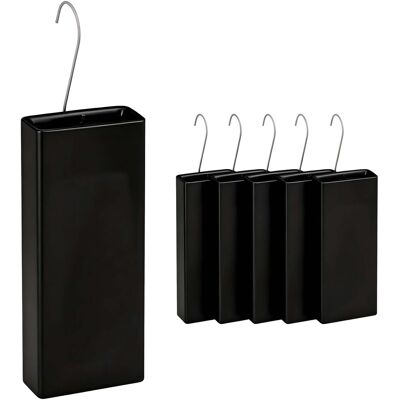 Relaxdays Humidificador Para Radiador, Set De 6, Evaporador De Agua, Cerámica, Negro Relaxdays Humidificador Para Radiador, Set De 6, Evaporador De Agua, Cerámica, Negro