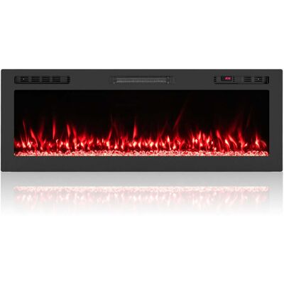 HELLOSHOP26 Chimenea Eléctrica De Pared 91,4 X 10 X 46 Cm Calefacción 750w/1500w Ambiente Personalizable Diseño Moderno En Metal Negro 200017355 HELLOSHOP26 Chimenea Eléctrica De Pared 91,4 X 10 X 46 Cm Calefacción 750w/1500w Ambiente Personalizable Diseño Moderno En Metal Negro 200017355