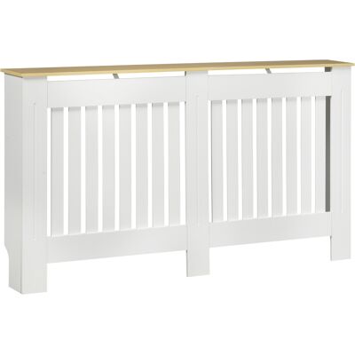 JHY DESIGN Cubierta Para Radiador De 152 X 19 X 83 Cm En Mdf Con Sistema Antivuelco, Diseño Moderno En Color Blanco Para Salón Y Dormitorio. JHY DESIGN Cubierta Para Radiador De 152 X 19 X 83 Cm En Mdf Con Sistema Antivuelco, Diseño Moderno En Color Blanco Para Salón Y Dormitorio.