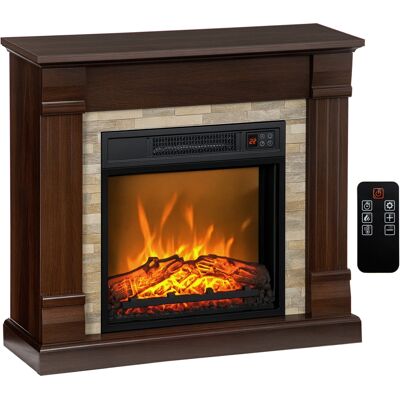 OEM Chimenea Eléctrica 1800w Calentador De Chimenea Con Efecto De Llama Mando A Distancia Temporizador 80x21,6x67,8cm Marrón OEM Chimenea Eléctrica 1800w Calentador De Chimenea Con Efecto De Llama Mando A Distancia Temporizador 80x21,6x67,8cm Marrón