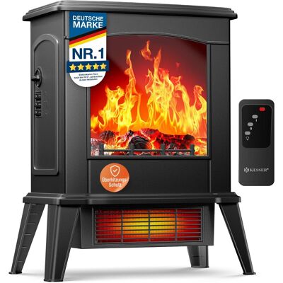 Kesser® Chimenea Led Fiero, Calefacción 2000 W, Mando - Negro Kesser® Chimenea Led Fiero, Calefacción 2000 W, Mando - Negro