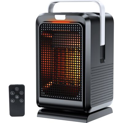 OEM Calentador Portátil Para Interiores - Pequeño Calentador Eléctrico De Llama Con Termostato - Calefacción Cerámica Rápida Ptc Para Dormitorio, Oficina Y Camping OEM Calentador Portátil Para Interiores - Pequeño Calentador Eléctrico De Llama Con Termostato - Calefacción Cerámica Rápida Ptc Para Dormitorio, Oficina Y Camping