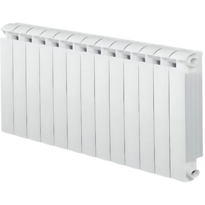 Global - Calentador central de aluminio fundido - Blanco - 13 elementos - 1716W Global - Calentador central de aluminio fundido - Blanco - 13 elementos - 1716W
