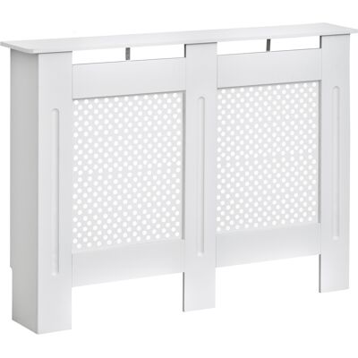 JHY DESIGN Cubierta Moderna De Mdf Para Radiador, Ideal Para El Hogar Y La Oficina, 111,5 X 82 X 19 Cm, Color Blanco. JHY DESIGN Cubierta Moderna De Mdf Para Radiador, Ideal Para El Hogar Y La Oficina, 111,5 X 82 X 19 Cm, Color Blanco.