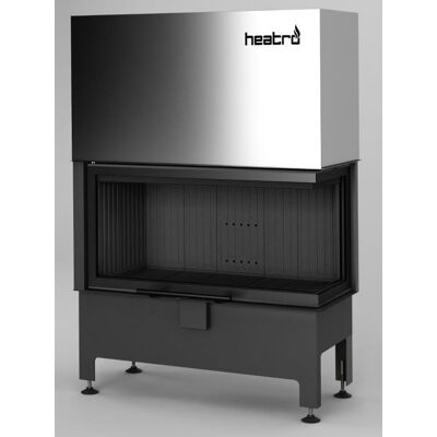Azura Home Design - Estufa De Leña De Esquina Heatro 81l/ph Negro- 97cm - Ángulo: Derecho Azura Home Design - Estufa De Leña De Esquina Heatro 81l/ph Negro- 97cm - Ángulo: Derecho
