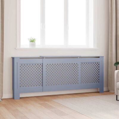 Vidaxl Cubierta Para Radiador Mdf Gris 205 Cm Vidaxl Cubierta Para Radiador Mdf Gris 205 Cm
