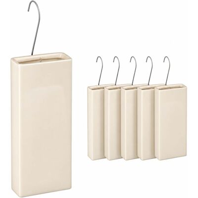 Relaxdays Humidificador Para Radiador, Set De 6, Evaporador De Agua, Cerámica, Beige Relaxdays Humidificador Para Radiador, Set De 6, Evaporador De Agua, Cerámica, Beige