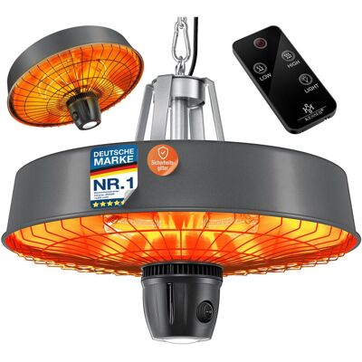 Kesser® Calefactor Infrarrojo Techo 2500 W, Mando - Antracita Kesser® Calefactor Infrarrojo Techo 2500 W, Mando - Antracita
