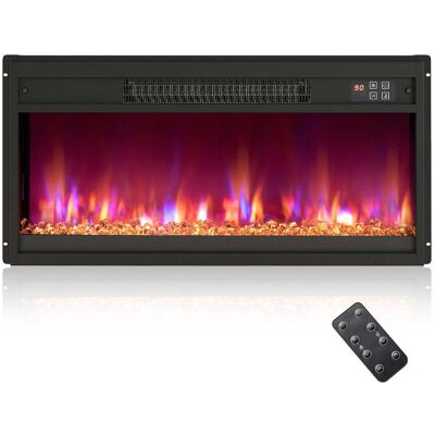 HELLOSHOP26 Chimenea Eléctrica Insertable De 68 X 12 X 34 Cm Calefacción Eficiente Termostato Ajustable Construcción Moderna De Metal Negro 200017777 HELLOSHOP26 Chimenea Eléctrica Insertable De 68 X 12 X 34 Cm Calefacción Eficiente Termostato Ajustable Construcción Moderna De Metal Negro 200017777