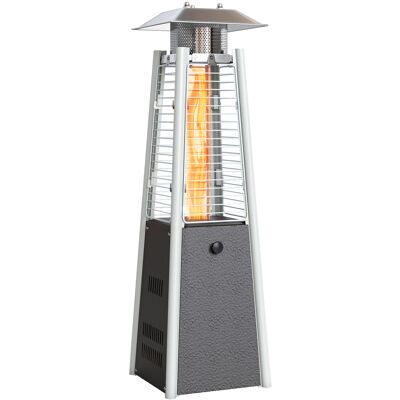 JHY DESIGN Calentador Portátil De Butano De 3000 W Con Temperatura Ajustable, Sistema Antivuelco Y Encendido Por Botón, Color Plata Y Bronce. JHY DESIGN Calentador Portátil De Butano De 3000 W Con Temperatura Ajustable, Sistema Antivuelco Y Encendido Por Botón, Color Plata Y Bronce.