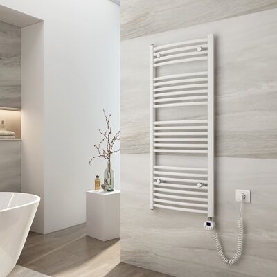 Emke - 500W - Blanco - 120x50cm - Radiador toallero eléctrico Emke - 500W - Blanco - 120x50cm - Radiador toallero eléctrico