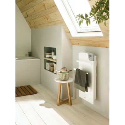 THERMOR Toallero Eléctrico Majorque Con Salida De Aire De 600w + Ventilador De 800w, Color Gris Pizarra THERMOR Toallero Eléctrico Majorque Con Salida De Aire De 600w + Ventilador De 800w, Color Gris Pizarra