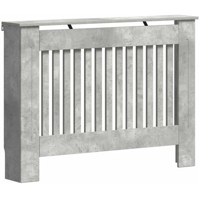 HELLOSHOP26 Cubrerradiador Moderno Con Almacenamiento Superior 112 X 19 X 81 Cm Diseño Elegante En Madera Gris Hormigón 020053154 HELLOSHOP26 Cubrerradiador Moderno Con Almacenamiento Superior 112 X 19 X 81 Cm Diseño Elegante En Madera Gris Hormigón 020053154