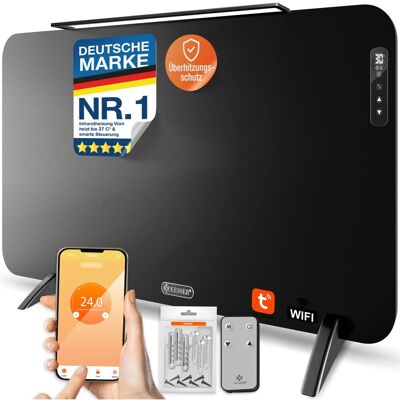 Kesser® Calefactor Infrarrojo Vion, Wifi, Toallero - 600 W, Negro Kesser® Calefactor Infrarrojo Vion, Wifi, Toallero - 600 W, Negro