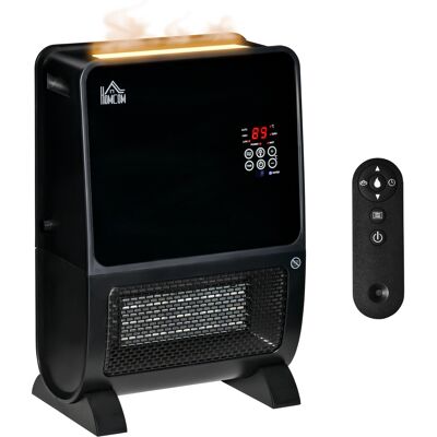 JHY DESIGN Calefactor Eléctrico 2 En 1 Con Humidificador, Luz Led De 3 Colores, Temporizador Y Mando A Distancia, 33 X 21 X 49,5 Cm, Negro. JHY DESIGN Calefactor Eléctrico 2 En 1 Con Humidificador, Luz Led De 3 Colores, Temporizador Y Mando A Distancia, 33 X 21 X 49,5 Cm, Negro.