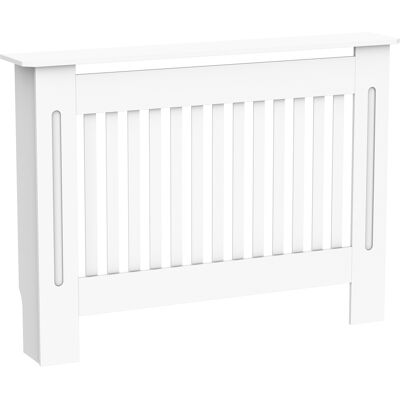 JHY DESIGN Cubierta De Radiador De Lamas De Mdf Para Hogar Y Oficina, 112 X 19 X 81 Cm, Blanca JHY DESIGN Cubierta De Radiador De Lamas De Mdf Para Hogar Y Oficina, 112 X 19 X 81 Cm, Blanca