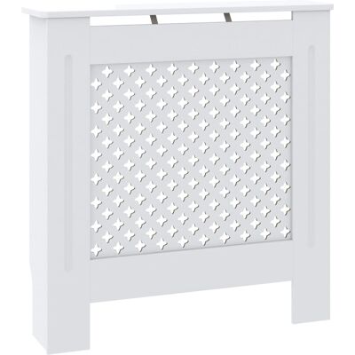 vidaXL Cubierta de radiador MDF Blanco - Cubierta de radiador vidaXL Cubierta de radiador MDF Blanco - Cubierta de radiador