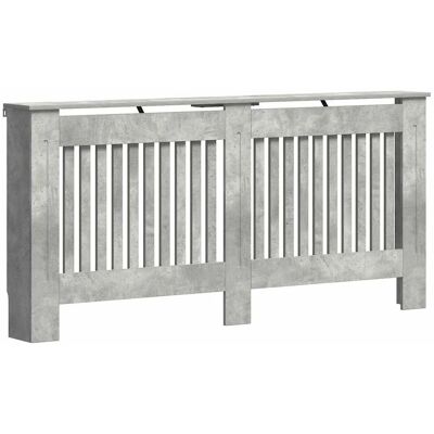 HELLOSHOP26 Cubrerradiador Moderno De Diseño Con Lamas Verticales 172 X 19 X 81 Cm En Madera Gris Hormigón 020053133 HELLOSHOP26 Cubrerradiador Moderno De Diseño Con Lamas Verticales 172 X 19 X 81 Cm En Madera Gris Hormigón 020053133