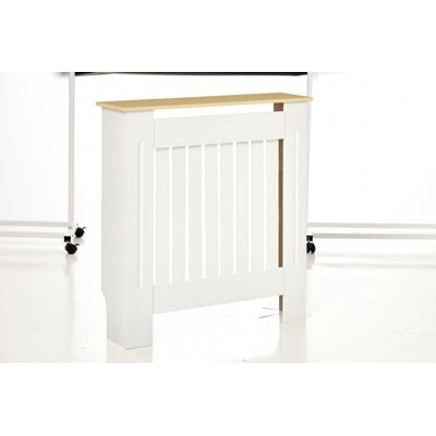 JHY DESIGN Cubierta Blanca De Mdf Para Radiador, Ideal Para Salón, Dormitorio O Pasillo, 78 X 19 X 83 Cm. JHY DESIGN Cubierta Blanca De Mdf Para Radiador, Ideal Para Salón, Dormitorio O Pasillo, 78 X 19 X 83 Cm.
