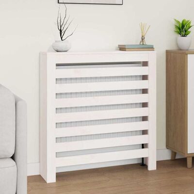 Vidaxl Cubierta De Radiador Madera Maciza De Pino Blanco 79,5x19x84 Cm Vidaxl Cubierta De Radiador Madera Maciza De Pino Blanco 79,5x19x84 Cm