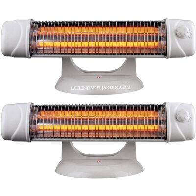 Suinga - Pack 2 Radiadores Infrarrojos de Baño - Pie - 600W-1200W Suinga - Pack 2 Radiadores Infrarrojos de Baño - Pie - 600W-1200W