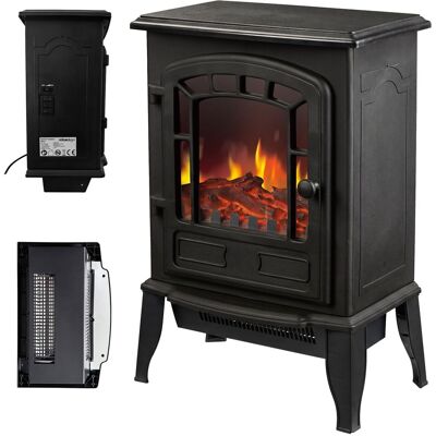 Relaxdays Chimenea Eléctrica, Con Efecto De Llamas Y Calefacción, 2 Niveles, Termostato, 56,5 X 39 X 24 Cm, Negro Relaxdays Chimenea Eléctrica, Con Efecto De Llamas Y Calefacción, 2 Niveles, Termostato, 56,5 X 39 X 24 Cm, Negro
