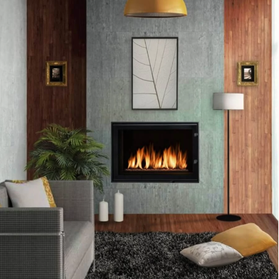 Azura Home Design - Inserto Para Chimenea De Leña Con Puerta De Guillotina Mb 130cm 21 Kw Azura Home Design - Inserto Para Chimenea De Leña Con Puerta De Guillotina Mb 130cm 21 Kw
