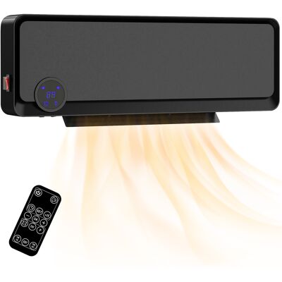 OEM Calefactor Eléctrico De Pared 1000w/2000w Estufa Con Pantalla Led Ipx2 Y Mando A Distancia 56x11,7x18,5 Cm Negro OEM Calefactor Eléctrico De Pared 1000w/2000w Estufa Con Pantalla Led Ipx2 Y Mando A Distancia 56x11,7x18,5 Cm Negro