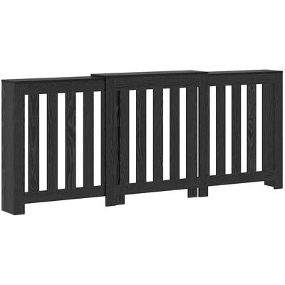 HELLOSHOP26 Cubrerradiador Diseño Moderno Almacenamiento Práctico 205 X 21,5 X 83,5 Cm De Madera Contrachapada Roble Negro 020052177 HELLOSHOP26 Cubrerradiador Diseño Moderno Almacenamiento Práctico 205 X 21,5 X 83,5 Cm De Madera Contrachapada Roble Negro 020052177