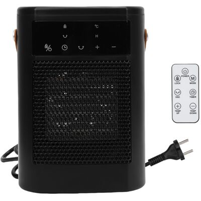 OEM Calefactor Eléctrico Portátil Cerámico Ptc De 1500 W Con Mando A Distancia De 12 Horas, Pantalla Táctil Silenciosa Para Uso En Interiores, Dormitorio, Oficina, Enchufe Europeo De 220 V OEM Calefactor Eléctrico Portátil Cerámico Ptc De 1500 W Con Mando A Distancia De 12 Horas, Pantalla Táctil Silenciosa Para Uso En Interiores, Dormitorio, Oficina, Enchufe Europeo De 220 V