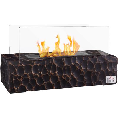 JHY DESIGN Chimenea De Bioetanol De Sobremesa, 1,15 L, Tiempo De Combustión De 30 A 45 Minutos. JHY DESIGN Chimenea De Bioetanol De Sobremesa, 1,15 L, Tiempo De Combustión De 30 A 45 Minutos.