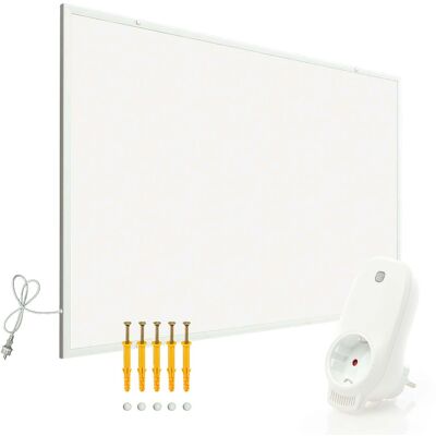 Wiltec - Set Calefactor Infrarrojo 520w Panel Calefacción Ir Radiador Eléctrico Y Termostato Wlan Wiltec - Set Calefactor Infrarrojo 520w Panel Calefacción Ir Radiador Eléctrico Y Termostato Wlan