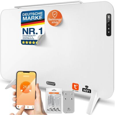 Kesser® Calefactor Infrarrojo Vion, Wifi, Toallero - 450 W, Blanco Kesser® Calefactor Infrarrojo Vion, Wifi, Toallero - 450 W, Blanco