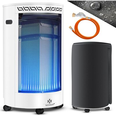 Kesser® Estufa De Gas Cerámica 4200 W Con Regulador - Blanco Kesser® Estufa De Gas Cerámica 4200 W Con Regulador - Blanco