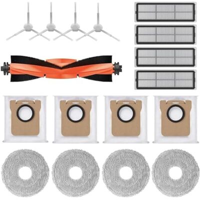 OEM Accesorios Para La Aspiradora Robot Xiaomi X10+/x20+: 1 Cepillo Principal, 4 Bolsas Para El Polvo, 4 Paños De Limpieza, 4 Cepillos Laterales, 4 Filtros. OEM Accesorios Para La Aspiradora Robot Xiaomi X10+/x20+: 1 Cepillo Principal, 4 Bolsas Para El Polvo, 4 Paños De Limpieza, 4 Cepillos Laterales, 4 Filtros.