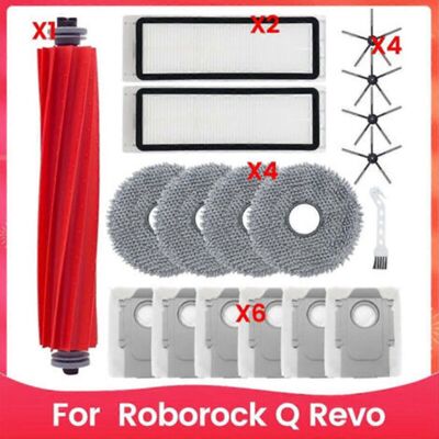 OEM Repuestos Para La Aspiradora Robot Roborock Q Revo: Cepillo Principal, Filtros Hepa, Bolsas Para El Polvo. OEM Repuestos Para La Aspiradora Robot Roborock Q Revo: Cepillo Principal, Filtros Hepa, Bolsas Para El Polvo.