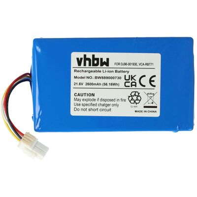 vhbw Batería - VR10M701PUW / VR10M701CUW / SR20K9000UB - Batería para robot aspirador Samsung Powerbot vhbw Batería - VR10M701PUW / VR10M701CUW / SR20K9000UB - Batería para robot aspirador Samsung Powerbot