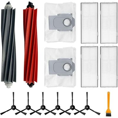 OEM Kit De Accesorios Para La Aspiradora Robot Roborock S8+, S8 Pro Ultra: Piezas De Repuesto, 2 Cepillos De Goma, 2 Bolsas Para El Polvo, 6 Cepillos Laterales, 4 Filtros, 1 Cepillo OEM Kit De Accesorios Para La Aspiradora Robot Roborock S8+, S8 Pro Ultra: Piezas De Repuesto, 2 Cepillos De Goma, 2 Bolsas Para El Polvo, 6 Cepillos Laterales, 4 Filtros, 1 Cepillo